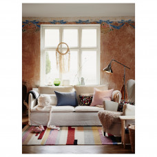 Доставка из Польши ⭐⭐⭐⭐⭐ BRONDEN dywan z krotkim wlosiem, wykonano recznie wielobarwny/czerwony, 133x195 cm,ИКЕА-90532928, Евро Икеа Калининград