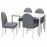 Доставка из Польши DANDERYD / DANDERYD stol i 4 krzesla, bialy/Vissle szary, 130 cm ИКЕА-99544248, ЕВРОИКЕА Калининград