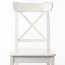 Доставка из Польши ⭐⭐⭐⭐⭐ DANDERYD / INGOLF stol i 4 krzesla, okl deb bialy/bialy, 130x80 cm,ИКЕА-69392538, Евро Икеа Калининград