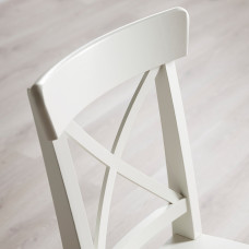 Доставка из Польши ⭐⭐⭐⭐⭐ DANDERYD / INGOLF stol i 4 krzesla, okl deb bialy/bialy, 130x80 cm,ИКЕА-69392538, Евро Икеа Калининград