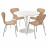 Доставка из Польши DOCKSTA / ALVSTA stol i 4 krzesla, bialy bialy/rattan chrom, 103 cm ИКЕА-39481574, ЕВРОИКЕА Калининград