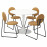 Доставка из Польши DOCKSTA / MANHULT stol i 4 krzesla, bialy bialy/Крюкebo miodowy braz, 103 cm ИКЕА-59506026, ЕВРОИКЕА Калининград