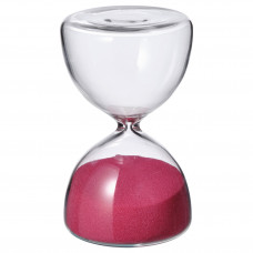 Доставка из Польши EFTERTANKA Декоративные песочные часы, прозрачное стекло/розовый, 10 cm ИКЕА-50545145, ЕВРОИКЕА Калининград