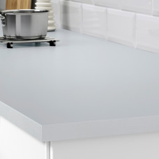 Доставка из Польши ⭐⭐⭐⭐⭐ EKBACKEN blat na wymiar, jasnoszary/laminat, 63.6-125x2.8 cm,ИКЕА-30345473, Евро Икеа Калининград