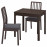 Доставка из Польши EKEDALEN / EKEDALEN Stol i 2 krzesla, ciemnobrazowy/Крюкebo ciemnoszary, 80/120 cm ИКЕА-49429397, ЕВРОИКЕА Калининград