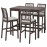 Доставка из Польши EKEDALEN / EKEDALEN stol barowy + 4 krzes bar, ciemnobrazowy/Orrsta jasnoszary, 120 cm ИКЕА-69304221, ЕВРОИКЕА Калининград