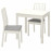 Доставка из Польши EKEDALEN / EKEDALEN stol i 2 krzesla, bialy/Orrsta jasnoszary, 80/120 cm ИКЕА-89296866, ЕВРОИКЕА Калининград