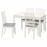 Доставка из Польши EKEDALEN / EKEDALEN stol i 4 krzesla, bialy/Orrsta jasnoszary, 120/180 cm ИКЕА-79296857, ЕВРОИКЕА Калининград