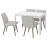 Доставка из Польши EKEDALEN / KLINTEN stol i 4 krzesla, bialy/Kilanda jasnobezowy, 120/180 cm ИКЕА-09505897, ЕВРОИКЕА Калининград