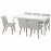 Доставка из Польши EKEDALEN / KLINTEN stol i 6 krzesel, bialy/Kilanda jasnobezowy, 180/240 cm ИКЕА-09505901, ЕВРОИКЕА Калининград