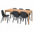Доставка из Польши EKEDALEN / ODGER stol i 6 krzesel, dab/antracyt, 120/180 cm ИКЕА-59483020, ЕВРОИКЕА Калининград
