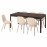 Доставка из Польши EKEDALEN / ODGER stol i 6 krzesel, ciemnobrazowy/bialy bezowy, 180/240 cm ИКЕА-49221321, ЕВРОИКЕА Калининград
