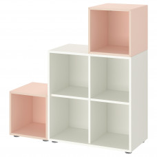 Доставка из Польши EKET Комбинация шкафов на ножках, белый/бледно-розовый, 105x35x107 cm ИКЕА-49430174, ЕВРОИКЕА Калининград