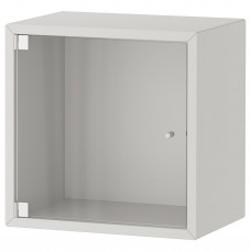 Доставка из Польши EKET Навесной шкаф со стеклянной дверцей, светло-серый, 35x25x35 cm ИКЕА-19336347, ЕВРОИКЕА Калининград