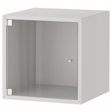 Доставка из Польши ⭐⭐⭐⭐⭐ EKET Навесной шкаф со стеклянной дверцей, светло-серый, 35x35x35 cm,ИКЕА-39336365, Евро Икеа Калининград