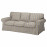 Доставка из Польши EKTORP sofa 3-osobowa, Karlshov bezowy/wielokolorowy ИКЕА-99509004, ЕВРОИКЕА Калининград