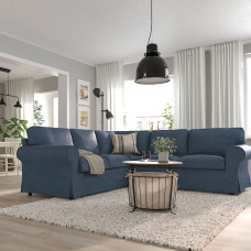 Доставка из Польши ⭐⭐⭐⭐⭐ EKTORP sofa narozna 4-osobowa, Kilanda granatowy,ИКЕА-29508989, Евро Икеа Калининград