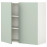 Доставка из Польши ENHET szafka wiszaca 2 polki/drzwiczki, bialy/blady szaro-zielony, 80x32x75 cm ИКЕА-99496799, ЕВРОИКЕА Калининград