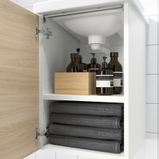 Доставка из Польши ⭐⭐⭐⭐⭐ ENHET / TVALLEN szaf pod umyw z drz/umyw/bateria, bialy/imit. debu, 44x43x65 cm,ИКЕА-99557735, Евро Икеа Калининград