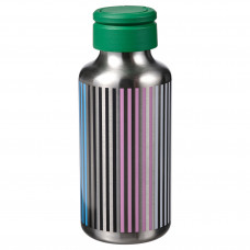 Доставка из Польши ⭐⭐⭐⭐⭐ ENKELSPARIG Бутылка для воды, полосатая/разноцветная нержавеющая сталь, 0.5 l,ИКЕА-20549343, Евро Икеа Калининград