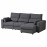 Доставка из Польши ESKILSTUNA sofa 3-osobowa z szezlongiem, Hillared antracyt ИКЕА-59520193, ЕВРОИКЕА Калининград