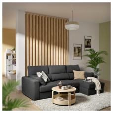 Доставка из Польши ⭐⭐⭐⭐⭐ ESKILSTUNA sofa 3-osobowa z szezlongiem, Hillared antracyt,ИКЕА-59520193, Евро Икеа Калининград