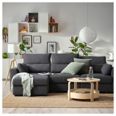 Доставка из Польши ⭐⭐⭐⭐⭐ ESKILSTUNA sofa 3-osobowa z szezlongiem, Hillared antracyt,ИКЕА-59520193, Евро Икеа Калининград