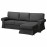 Заказать из Польши EVERTSBERG Sofa 2-osobowa rozkladana, Z szezlongiem z pojemnikiem/ciemnoszary ИКЕА-00476333, ЕВРОИКЕА Калининград