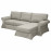 Заказать из Польши EVERTSBERG Sofa 2-osobowa rozkladana, Z szezlongiem i pojemnik/bezowy ИКЕА-20476332, ЕВРОИКЕА Калининград