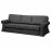 Заказать из Польши EVERTSBERG Rozkladana sofa 3-osobowa, Z pojemnikiem ciemnoszary ИКЕА-40476331, ЕВРОИКЕА Калининград