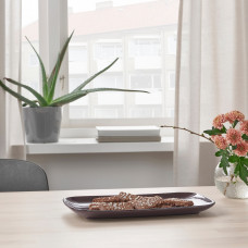 ⭐⭐⭐⭐⭐ FARGKLAR Тарелка, c полировать коричневый, 30x18 cm,IKEA-40485444, Евро Икеа Калининград