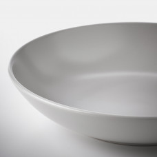 ⭐⭐⭐⭐⭐ FARGKLAR Тарелка глубокий, Мат светло-серый, 23 cm,IKEA-20479383, Евро Икеа Калининград