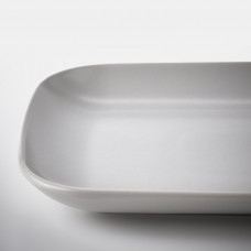 ⭐⭐⭐⭐⭐ FARGKLAR Тарелка, Мат светло-серый, 30x18 cm,IKEA-10479642, Евро Икеа Калининград