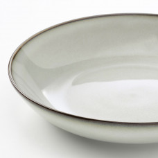 ⭐⭐⭐⭐⭐ GLADELIG Тарелка глубокий, серый, 21 cm,IKEA-80457161, Евро Икеа Калининград