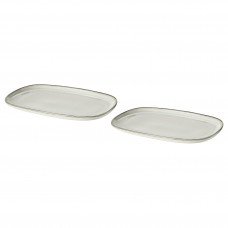 ⭐⭐⭐⭐⭐ GLADELIG Тарелка, серый, 20x13 cm,IKEA-10470566, Евро Икеа Калининград