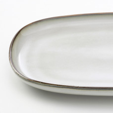 ⭐⭐⭐⭐⭐ GLADELIG Тарелка, серый, 20x13 cm,IKEA-10470566, Евро Икеа Калининград
