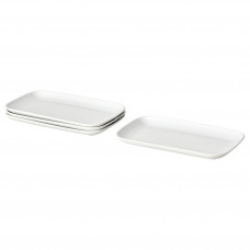 ⭐⭐⭐⭐⭐ GODMIDDAG Тарелка, белый, 18x30 cm,IKEA-90483796, Евро Икеа Калининград