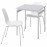 Доставка из Польши GRASALA / LIDAS stol i 2 krzesla, szary/bialy bialy, 67 cm ИКЕА-79497276, ЕВРОИКЕА Калининград