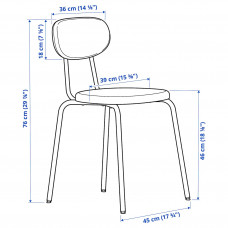 Доставка из Польши ⭐⭐⭐⭐⭐ GRASALA / OSTANO stol i 2 krzesla, szary/Remmarn gleboki zielony, 67 cm,ИКЕА-19551389, Евро Икеа Калининград