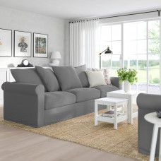 Доставка из Польши ⭐⭐⭐⭐⭐ GRONLID sofa 3-osobowa, Ljungen srednioszary,ИКЕА-69409063, Евро Икеа Калининград