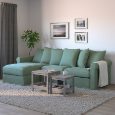 Доставка из Польши ⭐⭐⭐⭐⭐ GRONLID 3-местный диван с козеткой, Люнген светло-зеленый,ИКЕА-39477299, Евро Икеа Калининград