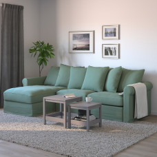 Доставка из Польши ⭐⭐⭐⭐⭐ GRONLID 3-os sofa rozkladana z szezlongiem, Ljungen jasnozielony,ИКЕА-09536610, Евро Икеа Калининград
