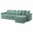 Доставка из Польши GRONLID sofa 4-osobowa z szezlongiem, Ljungen jasnozielony ИКЕА-59408846, ЕВРОИКЕА Калининград