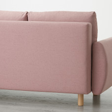 Доставка из Польши ⭐⭐⭐⭐⭐ GRUNNARP 3-местный диван-кровать, розовый,ИКЕА-60485631, Евро Икеа Калининград