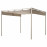 Доставка из Польши HAMMARON pergola, szarobezowy/ciemny szaro-bezowy, 300x300 cm ИКЕА-20549239, ЕВРОИКЕА Калининград