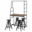 Доставка из Польши HAVERUD / DALFRED stol i 4 stolki, czarny/czarny, 105 cm ИКЕА-99428890, ЕВРОИКЕА Калининград