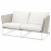 Доставка из Польши HAVSTEN sofa 2-osobowa, na zewnatrz, bezowy/bezowy ИКЕА-49495066, ЕВРОИКЕА Калининград