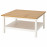 Доставка из Польши HEMNES stolik kawowy, biala bejca/jasnobrazowy, 90x90 cm ИКЕА-30413495, ЕВРОИКЕА Калининград