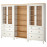 Доставка из Польши HEMNES kombinacja regalowa z drzw/szuf, biala bejca/jasnobrazowy, 270x197 cm ИКЕА-09384051, ЕВРОИКЕА Калининград