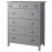 Доставка из Польши HEMNES komoda, 6 szuflad, szary bejcowane, 108x131 cm ИКЕА-80392462, ЕВРОИКЕА Калининград